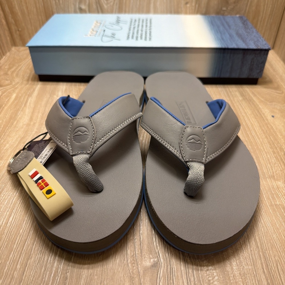 Hari Mari The Clipper Flip Flop Fog Waterproof Leather Sandal Men's Size 8 $120